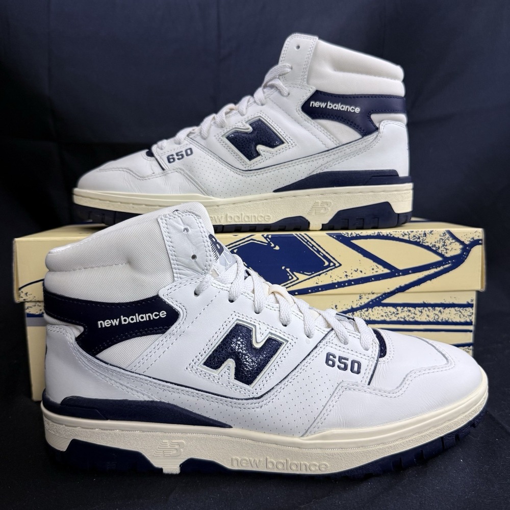 Size 11 New Balance 650R Aimé Leon Dore Navy Mens High Top Sneakers BB650RD1